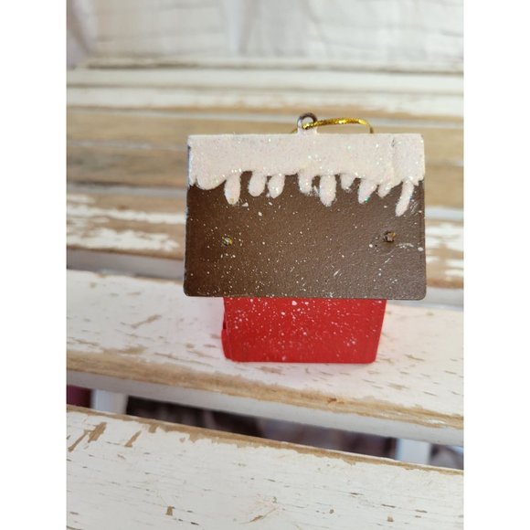 Birdhouse ornament vintage Xmas holiday tree - Picture 2 of 6